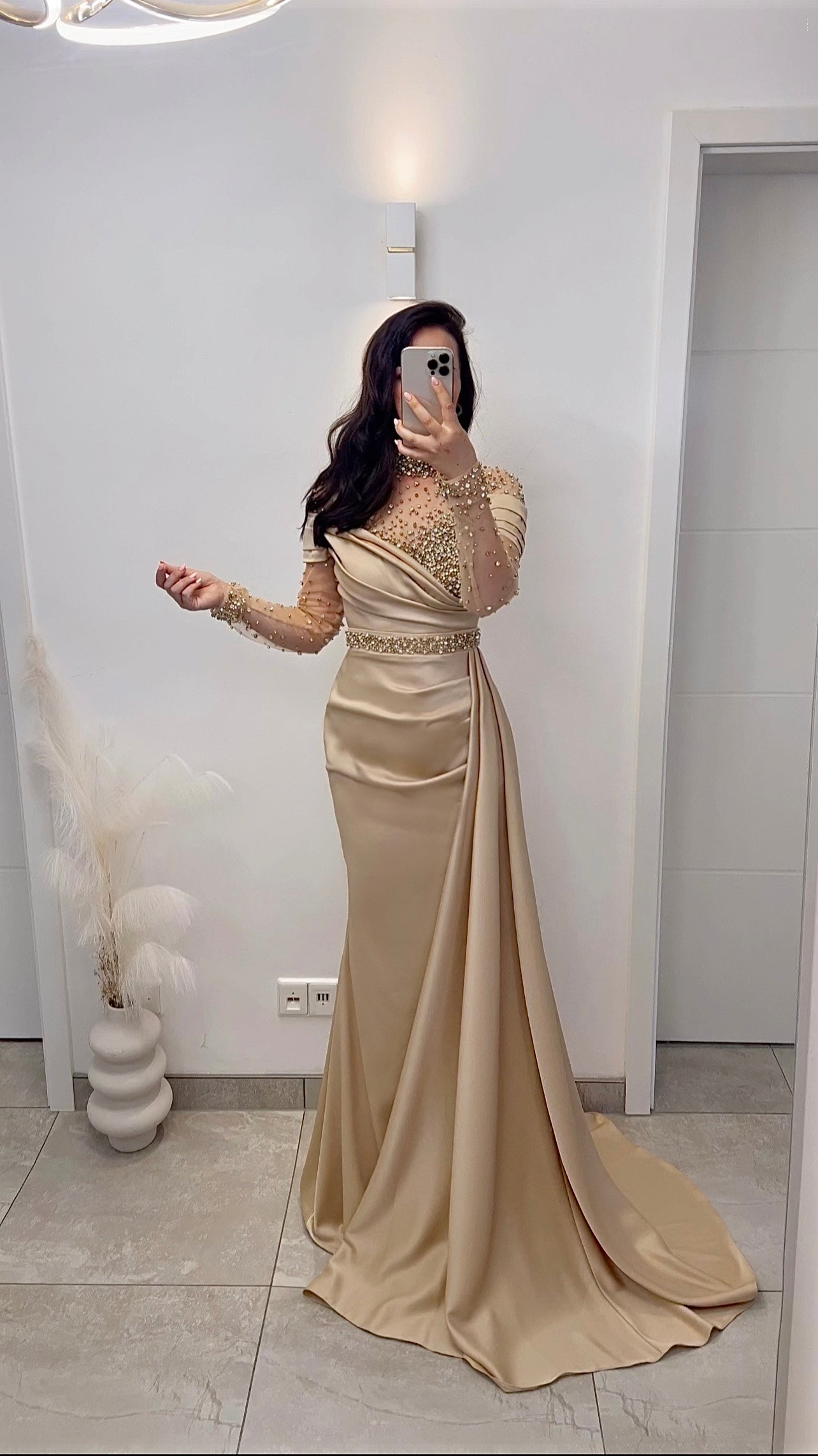 Aylin Dress Beige